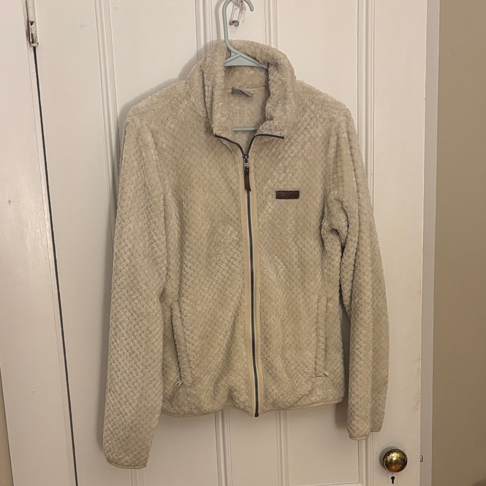 Columbia Women's Off-White Zip-up Fleece Jacket